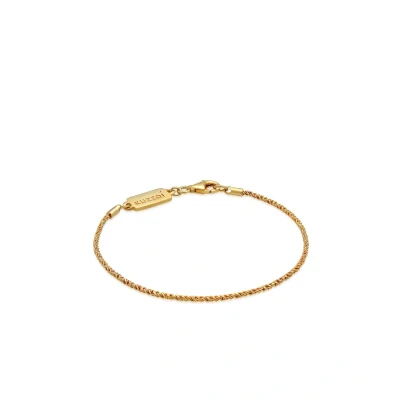 Immagine di Kuzzoi Buddha bracciale da uomo, in Argento sterling 925, realizzato a mano, 2 mm, vero 925 placcato oro, uomo ritorto con moschettone, 0208841021, 19 cm,