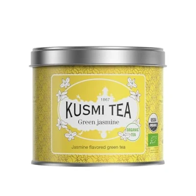 Immagine di Kusmi Tea Tè Verde al Gelsomino Bio Miscela di Biologico con da Gustare Caldo o come Freddo in Foglie Sfuse Scatola 100g Quantità per circa 50 tazze