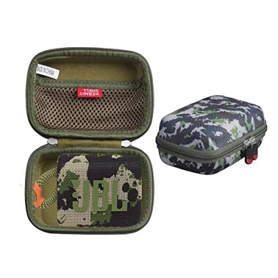 Immagine di Hermitshell Custodia rigida da viaggio per altoparlante Bluetooth portatile JBL Go 3/JBL 4 (mimetico)