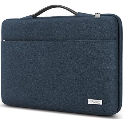 Immagine di TECOOL 13 13,5 Pollici Custodia Borsa PC per Macbook Air/Pro M1 M2 2012 2022, Pro 14 M3 2023 2021, Surface Laptop 13,5, Huawei MateBook D14 14S, ASUS Zenbook Notebook, Blu Denim