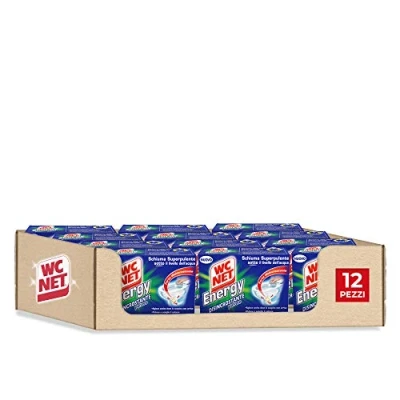 Immagine di Wc Net Energy Disincrostante, Detergente Anticalcare in Polvere per WC, Schiuma Autopulente, 4 Buste x 12 Confezioni