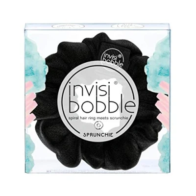 Immagine di Invisibobble Sprunchie nero True Black I Elastico per capelli scrunchie a spirale all&#039;interno in velluto
