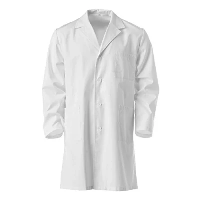 Immagine di Camice per Laboratorio Scolastico di Chimica, 100% Cotone, Ragazzo e Ragazza da 10 a 16 anni, colore: Bianco 14 Anni