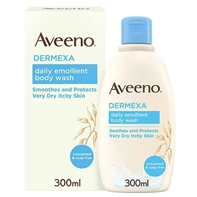Immagine di Aveeno Dermexa Daily Emollient Body Wash, deterge delicatamente e lenisce, per pelli molto secche soggette a eczemi, 300 ml (la confezione può variare)