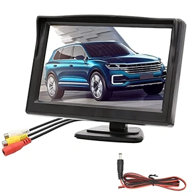 Immagine di OBEST telecamera di backup con schermo LCD da 5 pollici, retromarcia monitor, impermeabile, per SUV auto 12V