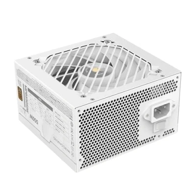 Immagine di MARSGAMING MPB550SI, Alimentatore PC ATX 550W, 7 Anni di Garanzia, 80Plus Bronze 230V, 90% Efficienza, Ventola SI Extreme Silence con Nucleo in Rame, Tecnologie AI2 RPM, DC e SMD, Bianco