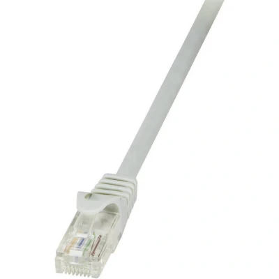 Immagine di LogiLink CP2022U RJ45 cavo di rete, patch CAT 6 U/UTP 0.50 m Grigio con protezione 1 pz.