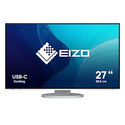 Immagine di &quot;Monitor EIZO 27&quot;LED IPS 16:9 2560x1440 350 cd/m² USB C VGA/DP/HDMI FLEXSCAN EV2781 WT Bianco&quot;