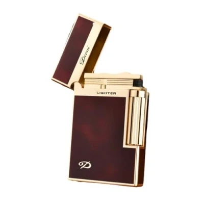 Immagine di Accendino portatile retrò (senza gas), ricaricabile, design classico retrò, fiamma morbida, regalo (rosso)