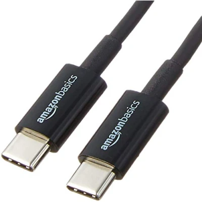 Immagine di Amazon Basics Cavo da USB C a 2.0 ricarica rapida, velocità 480 Mbps, certificazione IF, per Apple iPhone 15, iPad, Samsung Galaxy, tablet, laptop, 0.9 m, nero