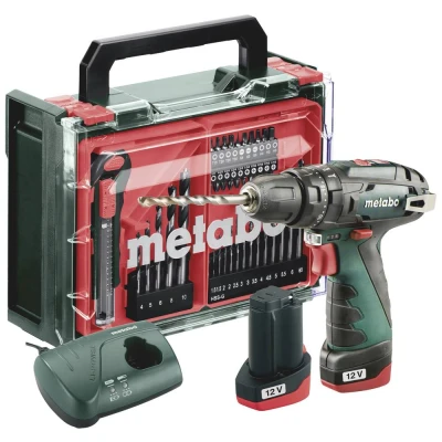 Immagine di Metabo PowerMaxx SB Basic Set 600385710 Avvitatore a percussione batteria 34 Nm 18 V Quantità di batterie ricaricabili incluse 2 LiHD brushless, incl.