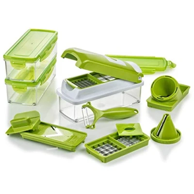Immagine di Genius Tagliaverdure e Frutta in Plastica, Kiwi Verde, 22.2 x 10 8.1999999999999993 cm
