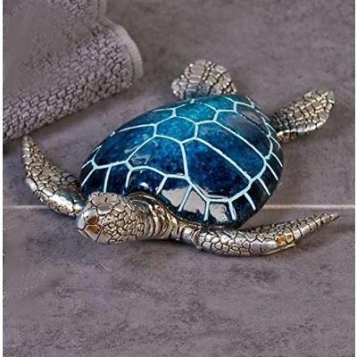 Immagine di Casablanca Tartaruga Josie in poliestere, lunghezza 18 cm, colore: Blu/Argento