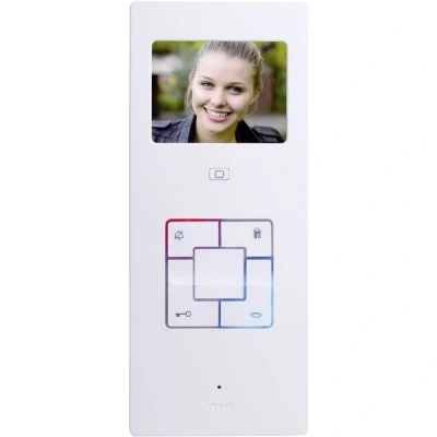 Immagine di m e modern electronics Vistus VD603 Video citofono Cablato Unità interna Argento, Bianco