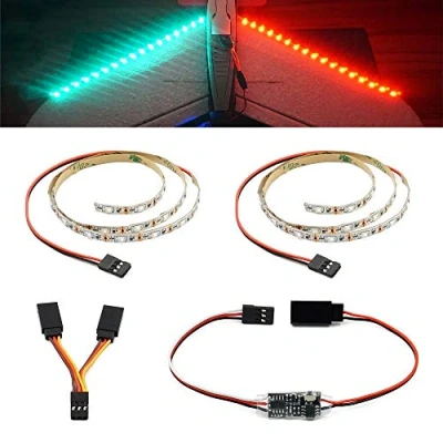 Immagine di elechawk Striscia luminosa a LED telecomandata per RC ala fissa aereo volante AR Drone