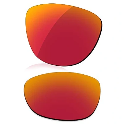 Immagine di LenzReborn Sostituzione Lente Polarizzata per Occhiali Da Sole Oakley Frogskins OO9013 Più opzioni, Rosso Fuoco Specchio Polarizzato, Taglia unica