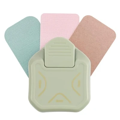 Immagine di Vaessen Creative 3 in 1 Perforatrice per Arrotonda Angoli, Fustellatrice Carta, Progetti Fai da Te, Scrapbooking, Diy e Creazione di Biglietti, Menta, 4 7 10 Mm