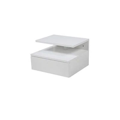 Immagine di AC Design Furniture Fia Comodino, Alt: 22,5 x Larg: 32 Lung: 35 cm, Bianco, Legno ingegnerizzato, 1 pz