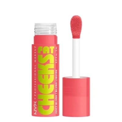 Immagine di NYX Professional Makeup Blush, Per Tutti i Tipi di Pelle, Guance Luminose, Effetto Baciate dal Sole, Formula Vegana con Peptidi, Olio Lampone e Kiwi, Fat Cheeks, Tonalità Big Fizz, 8 ml