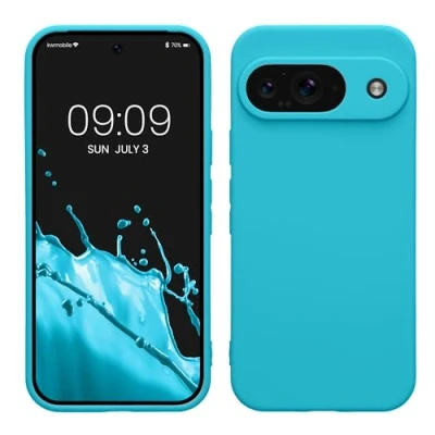 Immagine di kwmobile Custodia Compatibile con Google Pixel 9 Cover Back Case per Smartphone in Silicone TPU Protezione Gommata ghiaccio freddo