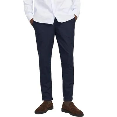 Immagine di JACK &amp; JONES Jpstmarco Jjconnor Noos, Pantaloni Casual Uomo, India Ink/Checks:Check, 32W / 34L