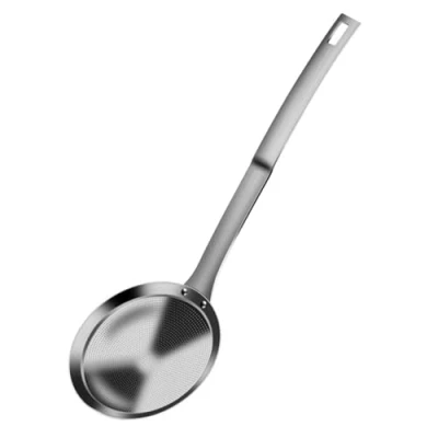 Immagine di Colino, Cucchiaio Schiumarola in Acciaio Inox, Setaccio a Maglia Fine da Cucina per Filtrare Residui di Grasso