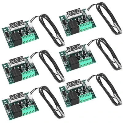 Immagine di 6 pezzi W1209 DC 12 V, termostato digitale a LED, regolatore di temperatura, 50 110 C, interruttore controllo con sensore impermeabile, riscaldamento e raffreddamento