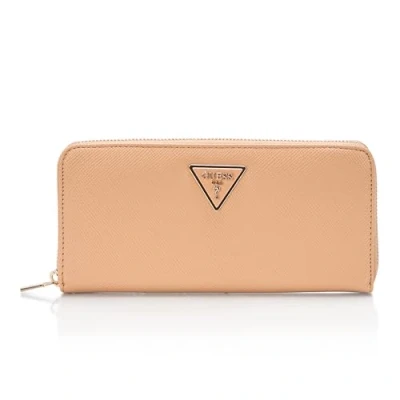 Immagine di GUESS Laurel Large Zip Around Wallet, Portafoglio Grande con Cerniera, Pochette Donna, Beige, Taglia Unica