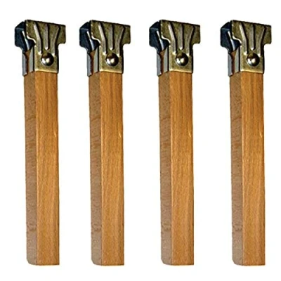 Immagine di WOLFPACK LINEA PROFESIONAL Set 4 Gambe a Rete in Legno, Neutro, 250X30X30 MM