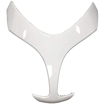 Immagine di one by Camamoto cod. 77380010C carena coperchio copri scudo cornice superiore colore bianco compatibile con yamaha t max 500 anno 2008 2009 2010 2011