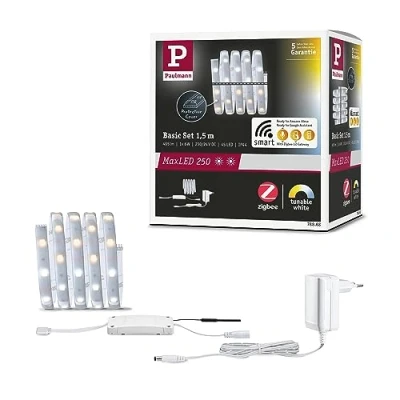 Immagine di Paulmann 78868 KIT base striscia LED con spina 230 V 1.5 m Bianco caldo 1