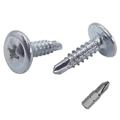 Immagine di Confezione da 700 viti in acciaio zincato, 4,2 x 16 mm, testa a capriata modificata Phillips, autoperforanti lamiera, autofilettanti (700, mm)