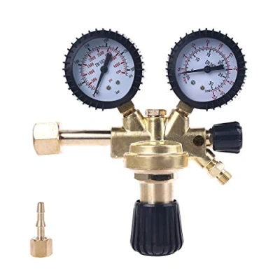 Immagine di LEXIANG Regolatore di Pressione Riduttore per CO2, Argon, Gas inerte azoto Saldatura Mag/Mig Filettatura W21.8