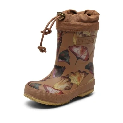 Immagine di Bisgaard Thermo Stivali di Gomma per bambini, Taglia: 36, Camel flowers naturale
