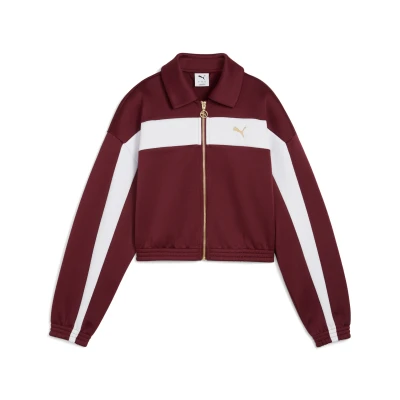 Immagine di Puma Relaxed Cropped Giacca da mezza stagione, Donna, Taglia: Large, Ruby shimmer