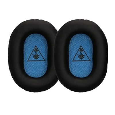 Immagine di kwmobile 2X Cuscinetto Cuffie Compatibile con Turtle Beach Recon 70 Pad Cuscinetti Ricambio Over Ear Simil Pelle Nero