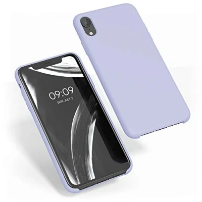 Immagine di kwmobile Cover per Apple iPhone XR Custodia Back Case Smartphone in Silicone TPU Protezione Gommata lavanda pastello