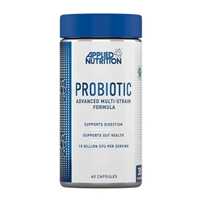 Immagine di Applied Nutrition Advanced Multi Strain Bio Cultures Complex Digestive Enzyme Supplement with Lactobacillus Acidophilus Vegan Probiotics for Women and Men (60 Capsules)