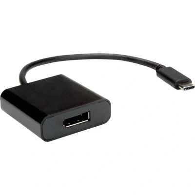 Immagine di Value USB C® / DisplayPort Cavo adattatore Spina C®, Presa 0.10 m Nero 12.99.3220