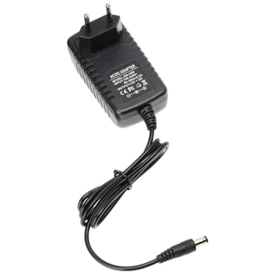 Immagine di LEYF Adattatore di Alimentazione 12V DC 2A, AC 100 240V 50/60Hz, Alimentatore a Spina/Lunghezza cavo 90 cm (presa jack 5,5 2,5 mm) Compatibile con TV box, striscia LED, router, camera