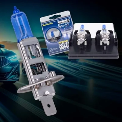 Immagine di 2 Pezzi Lampade Alogene 24V Per Camion, Bianche ad Effetto Xenon (H1 70W P14,5s)