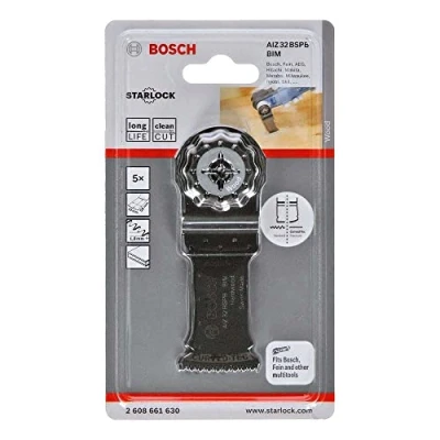 Immagine di Bosch Accessories 2608661630 AIZ 32 BSPB Bimetallico Lama per tagli dal pieno mm 5 pz.