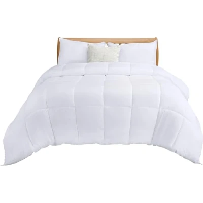 Immagine di Utopia Bedding Piumino 135x200 cm, Piumone Letto Matrimoniale, 100% Imbottitura in Fibra Cava, Trapunta Microfibra per Tutte Le Stagioni (Bianco)