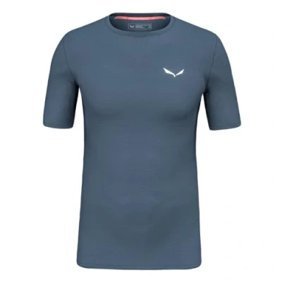 Immagine di Salewa Cristallo Warm Amr M T SRT. Maglietta a Maniche Corte, Denim Scuro, L Uomo