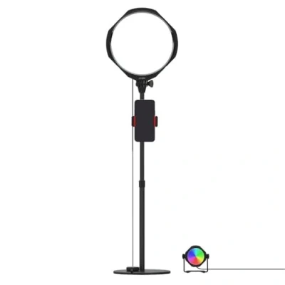 Immagine di JOBY Beamo Studio Deluxe Lighting Kit, Luce per Video, Soft Key Light con Telecomando, da Sfondo 12 Colori, Braccio Flessibile GorillaPod, Supporto Telefono, USB
