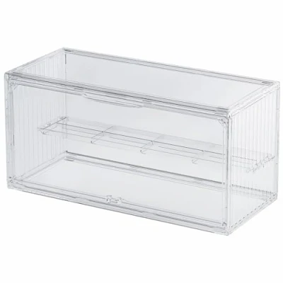 Immagine di Dasellfa Vetrina Espositiva Teca Plexiglass Espositore Vetrinetta Per Collezionismo Modellini Acrilico Trasparente Con Porta Conservazione Dei Giocattoli Figure D&#039;Azione Collezione (37*16*18.3)