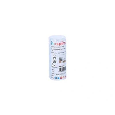 Immagine di INNSPIRO Set 5 barattoli in plastica con filettatura impilabili diam. 3x7,7 cm.