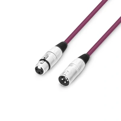 Immagine di Adam Hall Cables 3 Star MMF 0100 PUR Cavo microfono XLR femmina su maschio, 1 m, colore: Viola