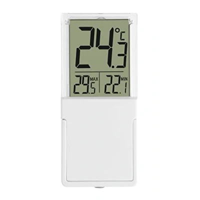 Immagine di TFA Dostmann Vista, termometro Digitale per Finestra, 30.1030, Interno, Adatto Anche Frigorifero, Lettura Comoda, Resistente alle intemperie, batterie Incluse, Lunghezza 40 x Larghezza