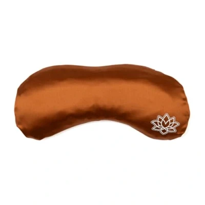 Immagine di Bodhi Morbido cuscino per gli occhi con imbottitura in semi di lavanda e lino, yoga, relax meditazione, raso makò o modal, disponibile diversi colori (seta/bronzo)